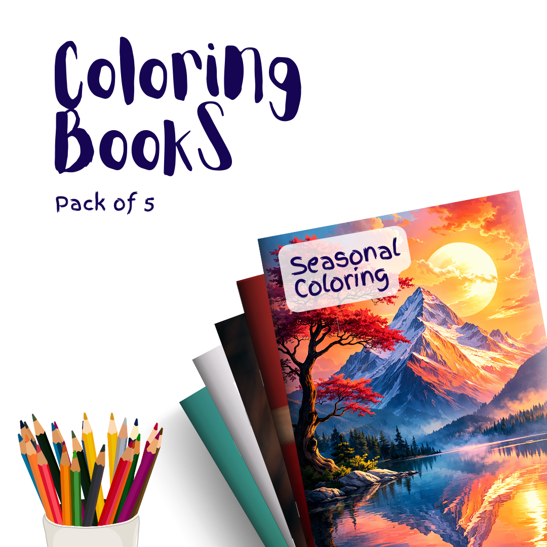 Seasonal Coloring – 5 Coloring Books